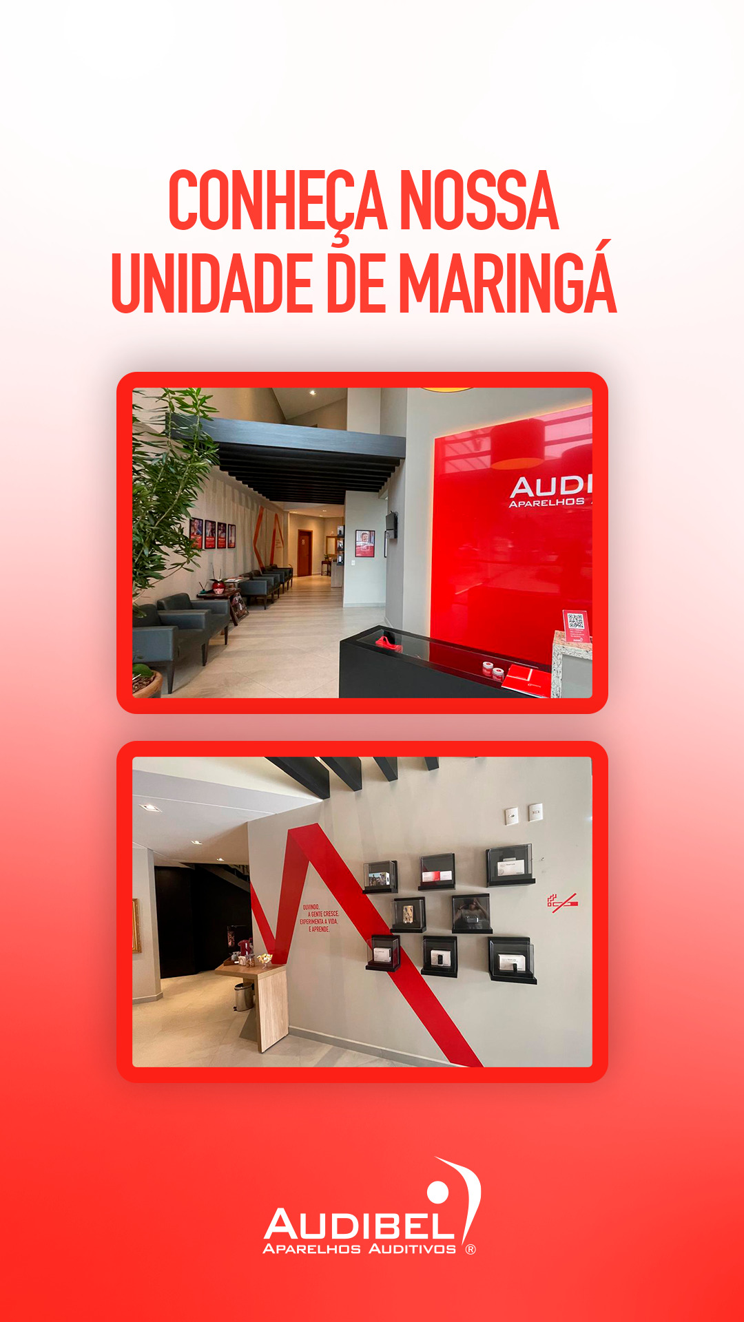 Interior da unidade Audibel Maringá